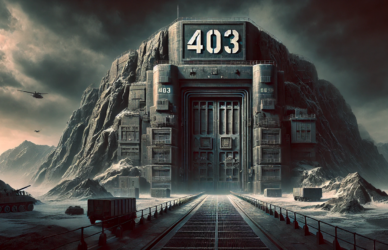 403 jako brak dostepu do wielkiego bunkra