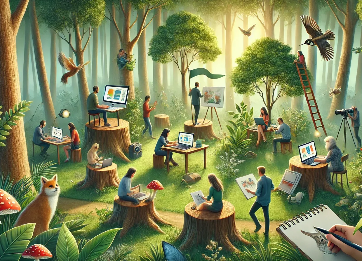 agencja kreatywna w lesie