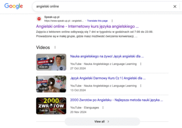 angielski online a pozycjonowanie seo