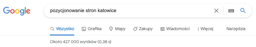 fraza pozycjonowanie stron w wyszukiwarce Google