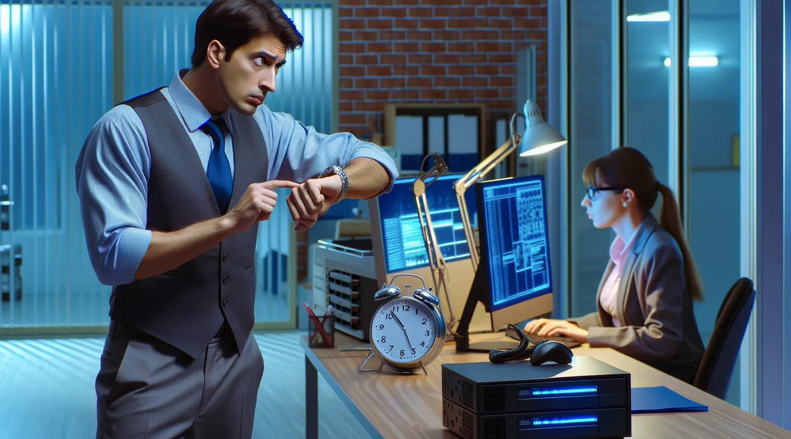 klient czekający na efekty pracy seo-wca