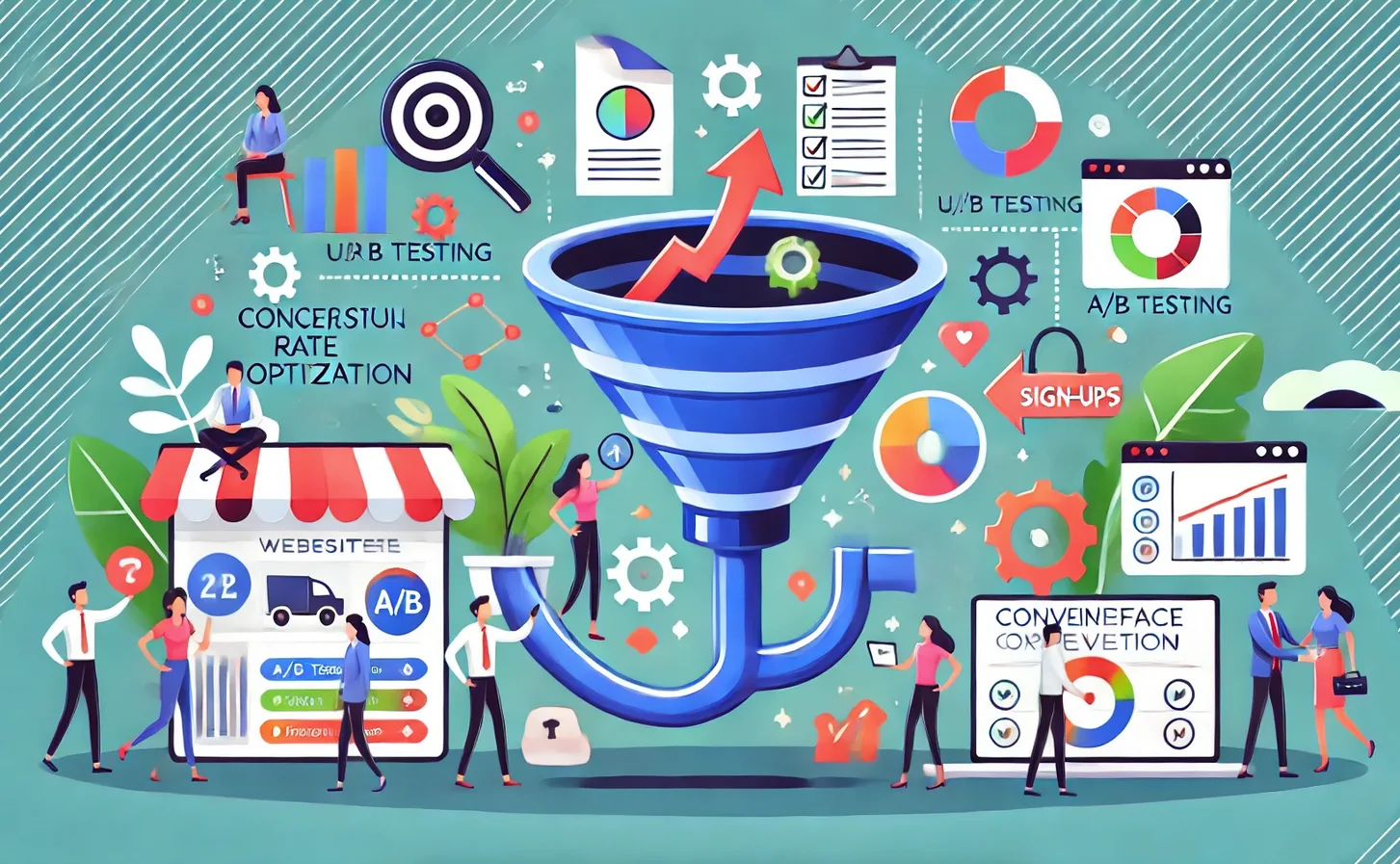 konwersja wyjaśniona na grafice