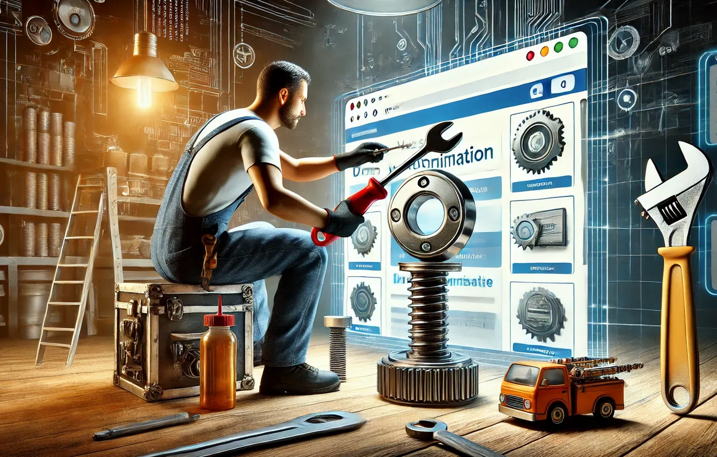 mechanik optymalizujący stronę internetową