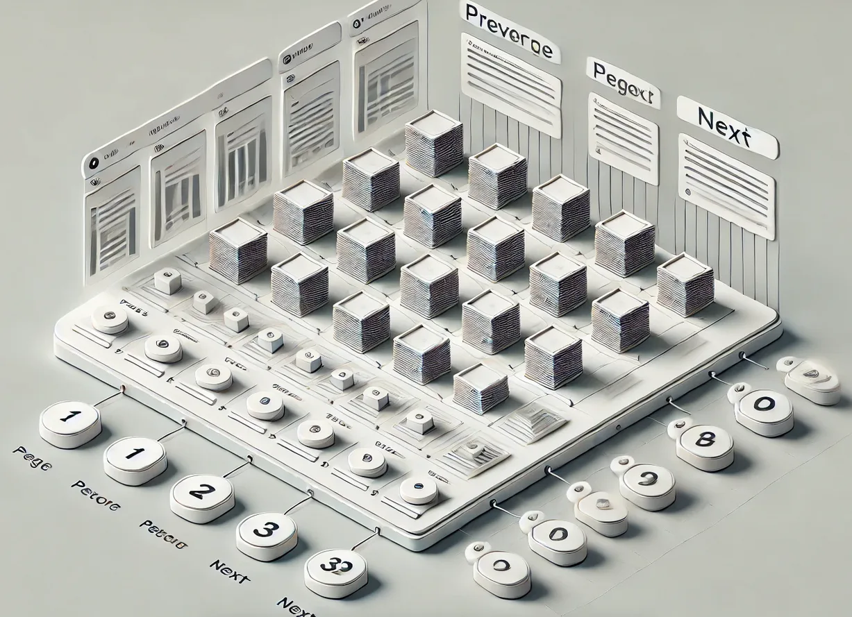 paginacja w formie 3D