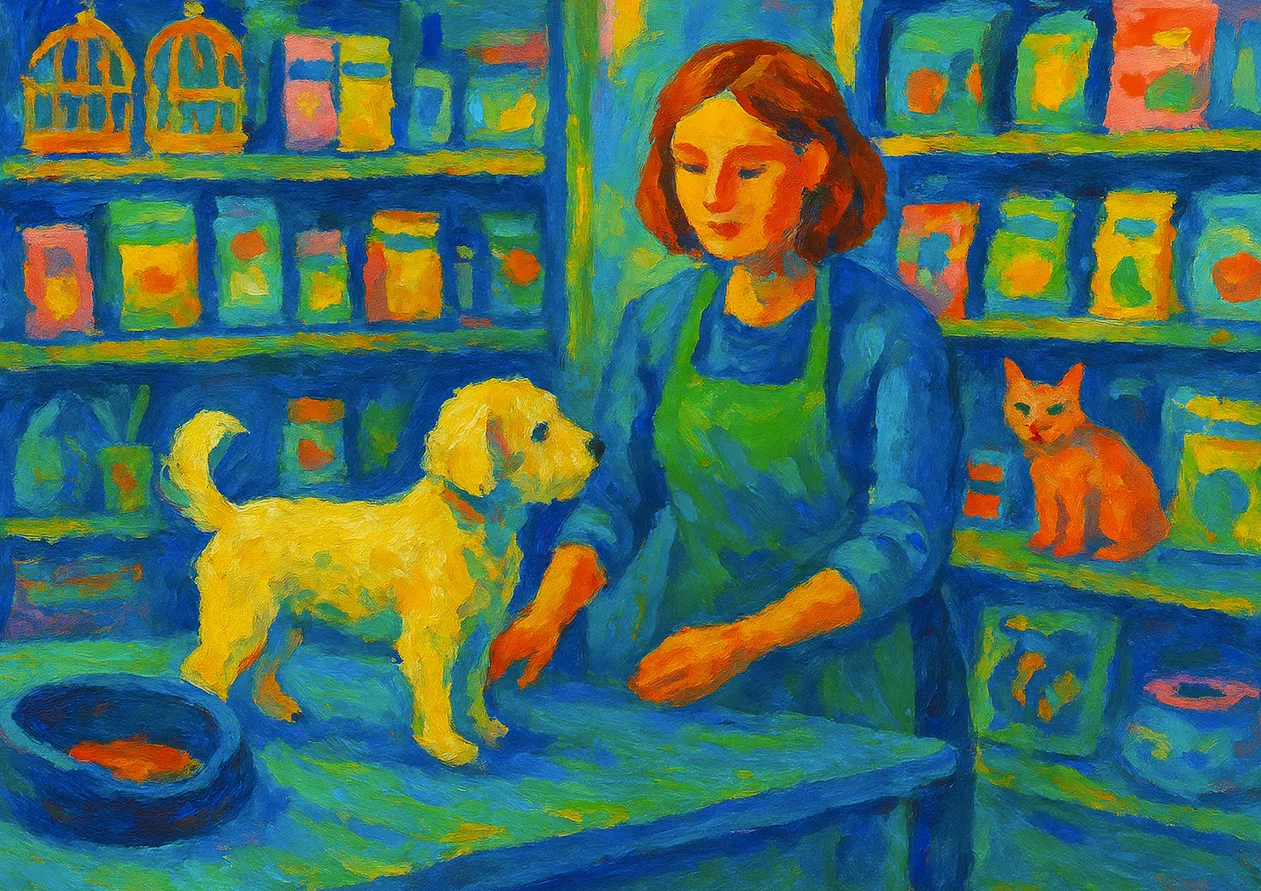 reklama sklepu zoologicznego