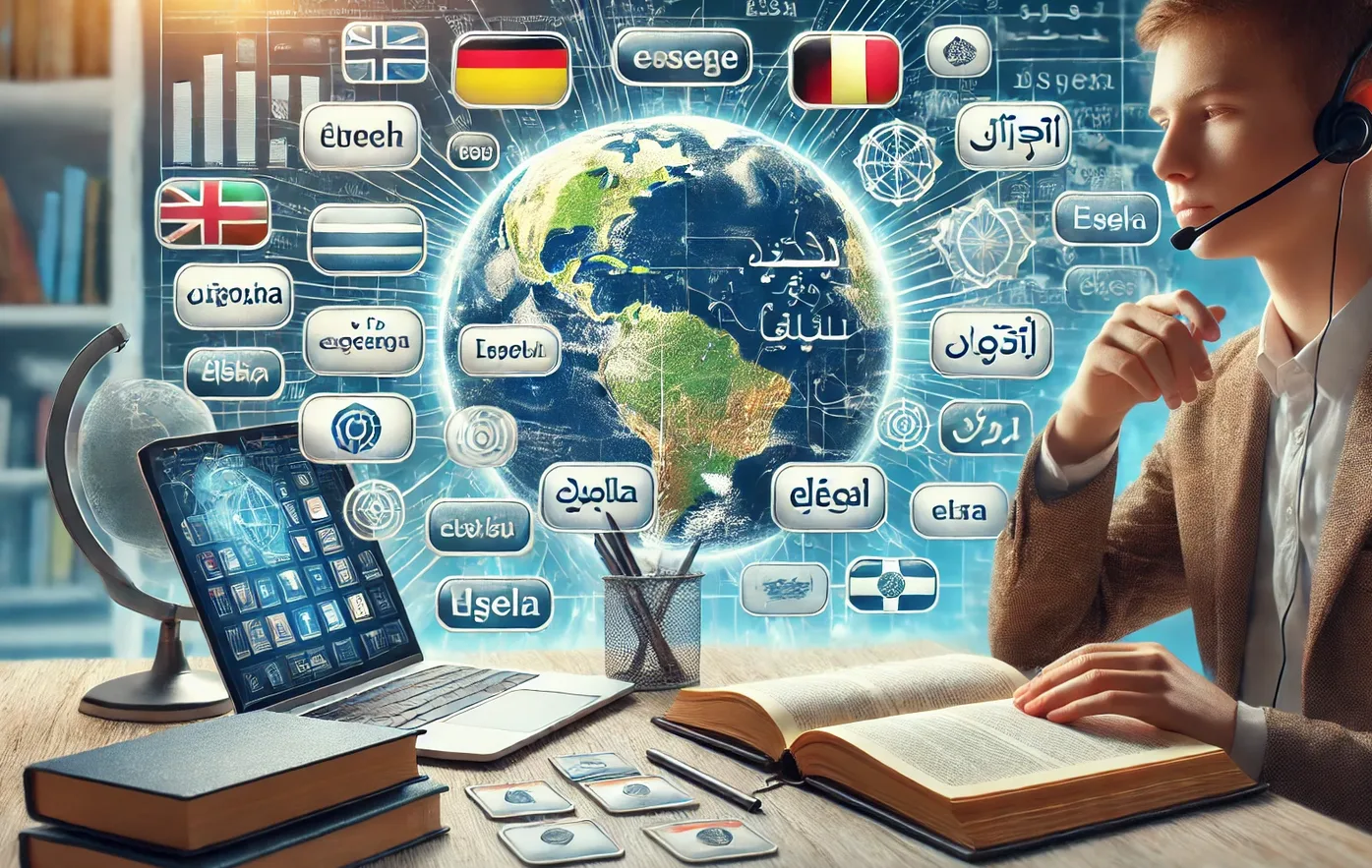 reklama szkoły językowej online