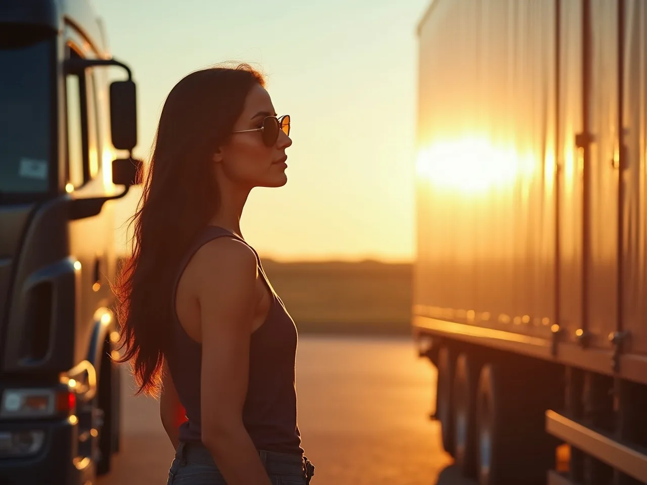 spedytor przy ciągnikach firmy transportowej