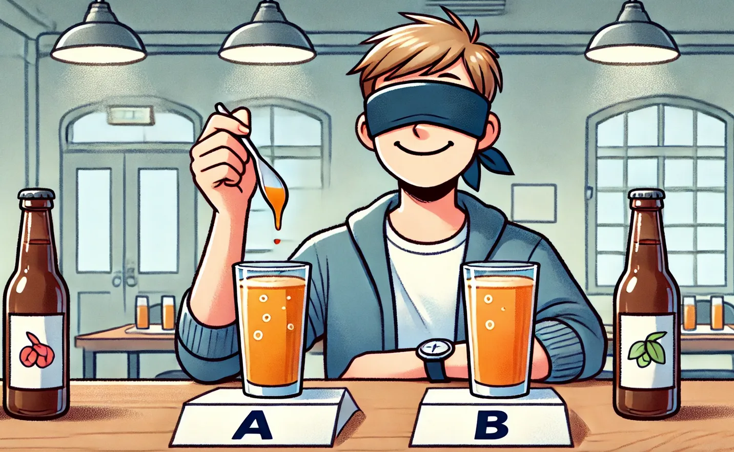 test A B na przykładzie napojów
