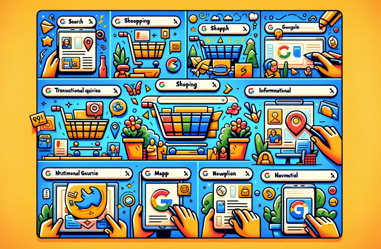 typy zapytań w wyszukiwarkach internetowych