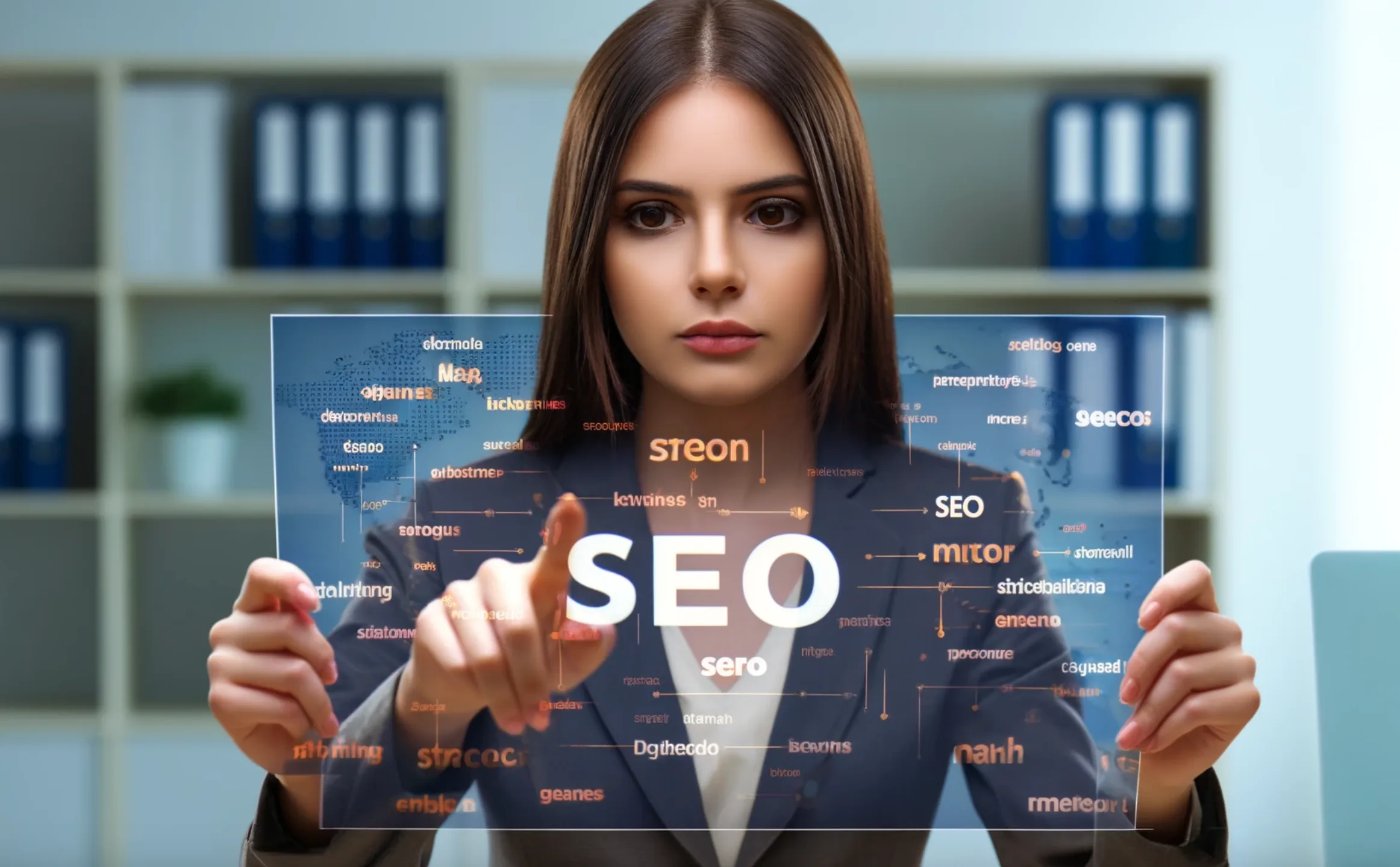 wybór słów kluczowych w SEO przez agentkę SEO